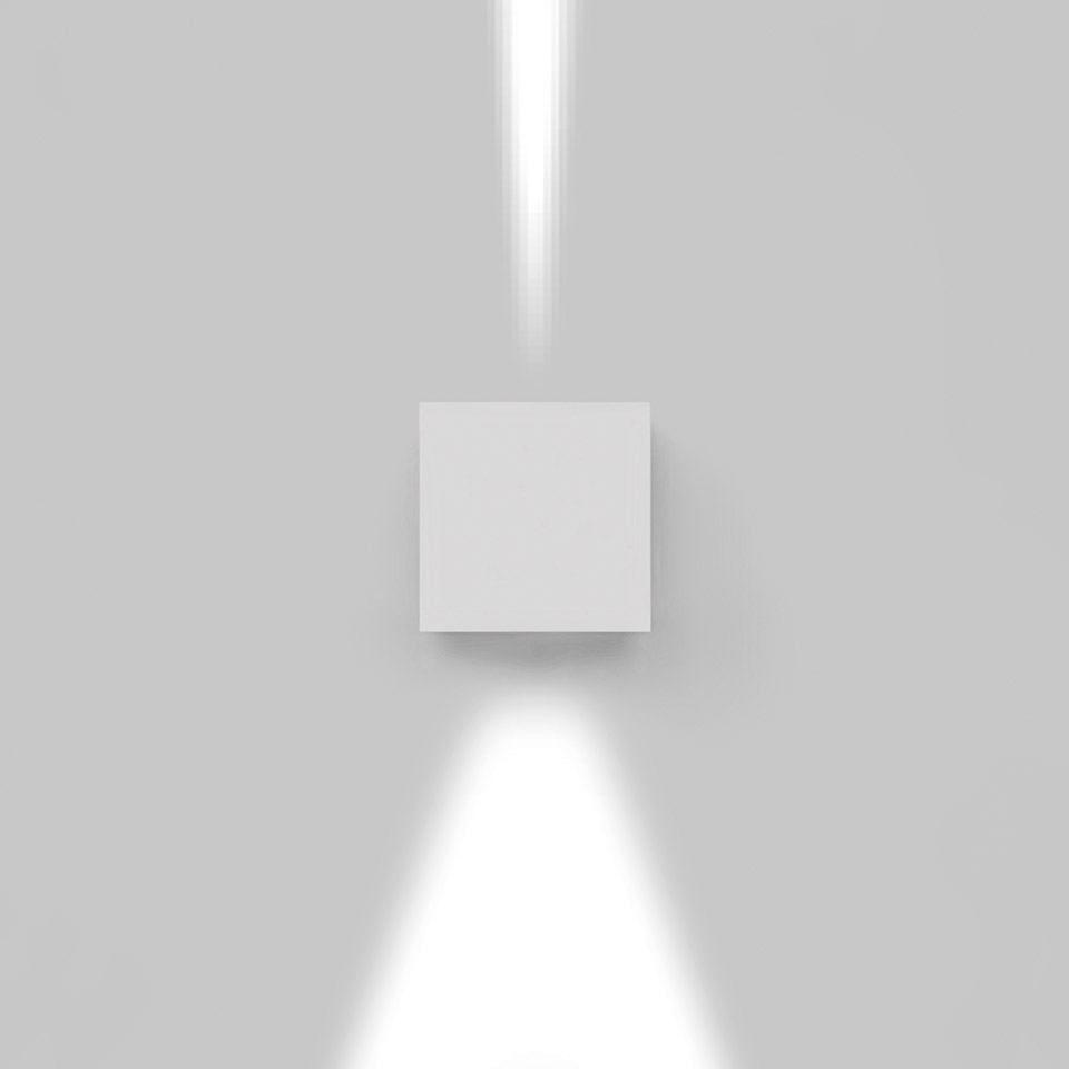 Effetto 14 Square 1 large beam + 1 narrow beam Grey/white