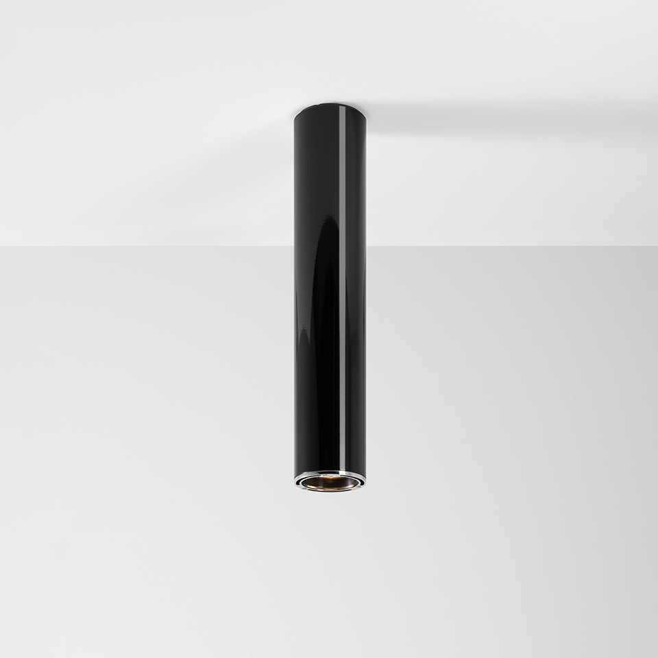 Ilio Ceiling 45 - 3000K - Glossy Black - APP Compatible