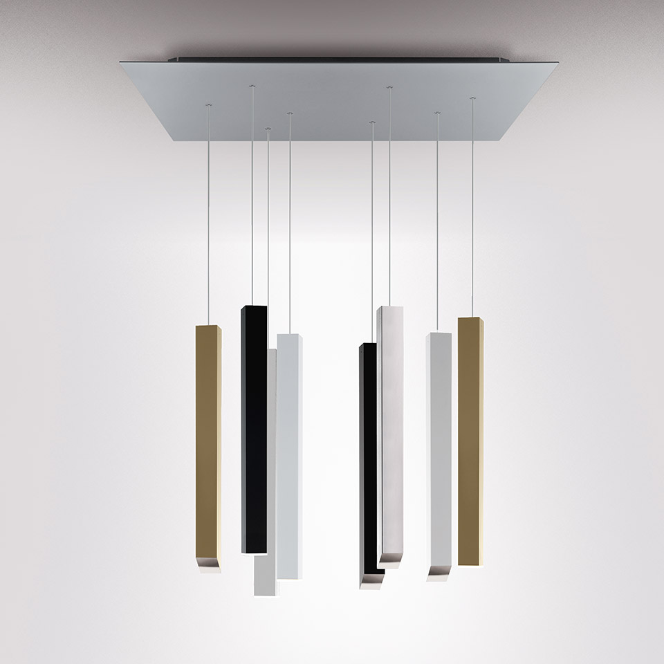 Miyako Chandelier - 4 LED + 4 Decorative