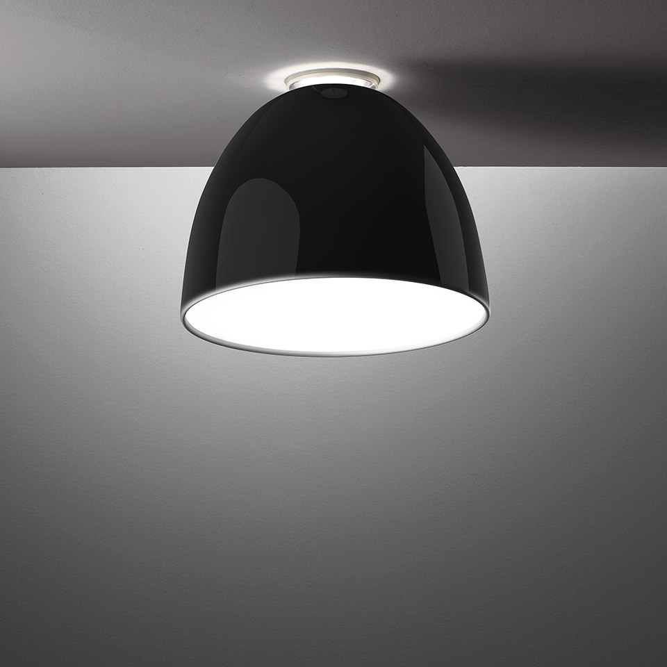 Nur Mini Gloss LED - Ceiling - Black