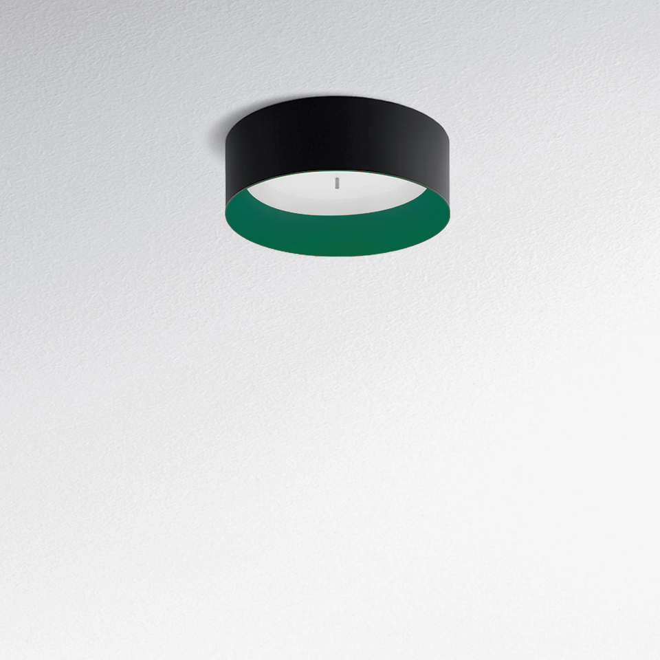 Tagora Ceiling 570 - LED 3000K - Dali SwitchDim - Black/Green