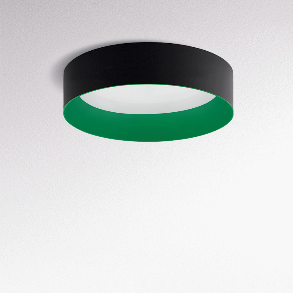 Tagora Ceiling 970 - LED 4000K - Dali SwitchDim - Black/Green