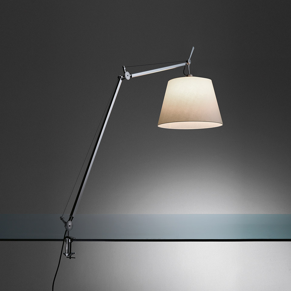 Tolomeo Mega Table LED 3000K Alluminium with dimmer on cable - Body Lamp