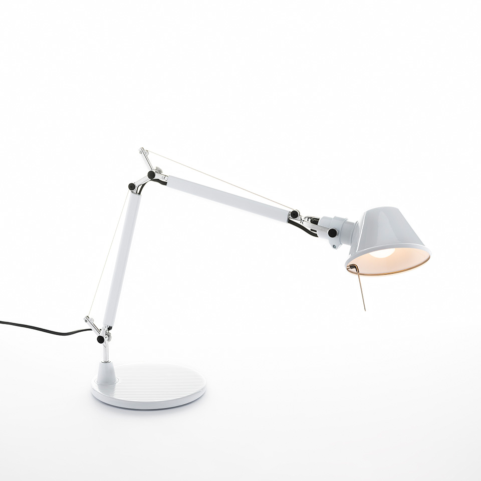 Tolomeo Micro Table - Glossy white - Body Lamp + Base