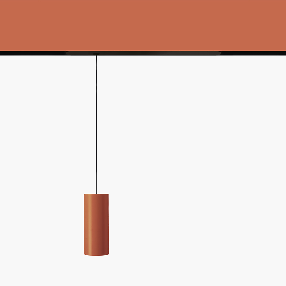 Vector Pendant Magnetic 40 - 14° 3000K DALI Brushed copper