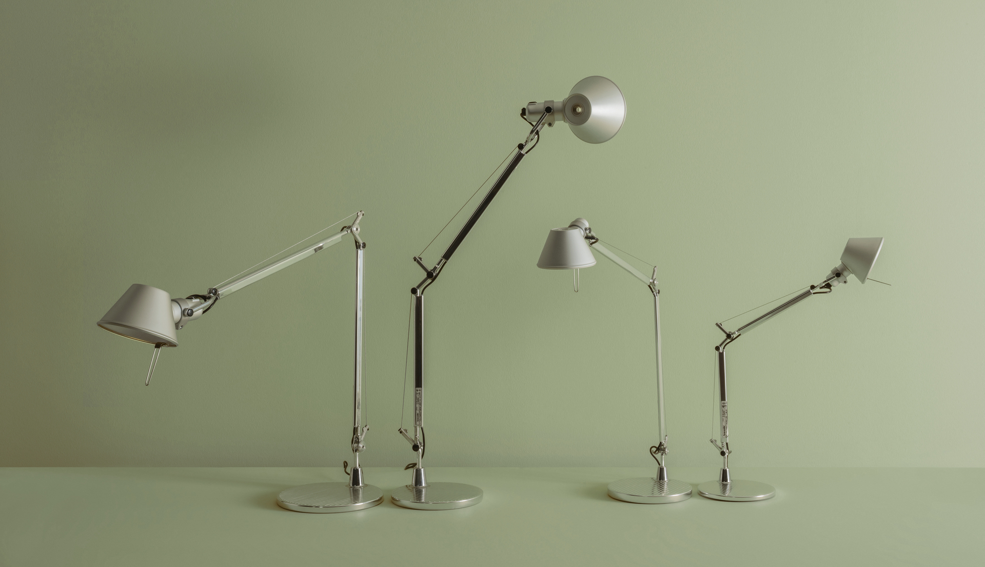 Image of the Tolomeo table lamp family.