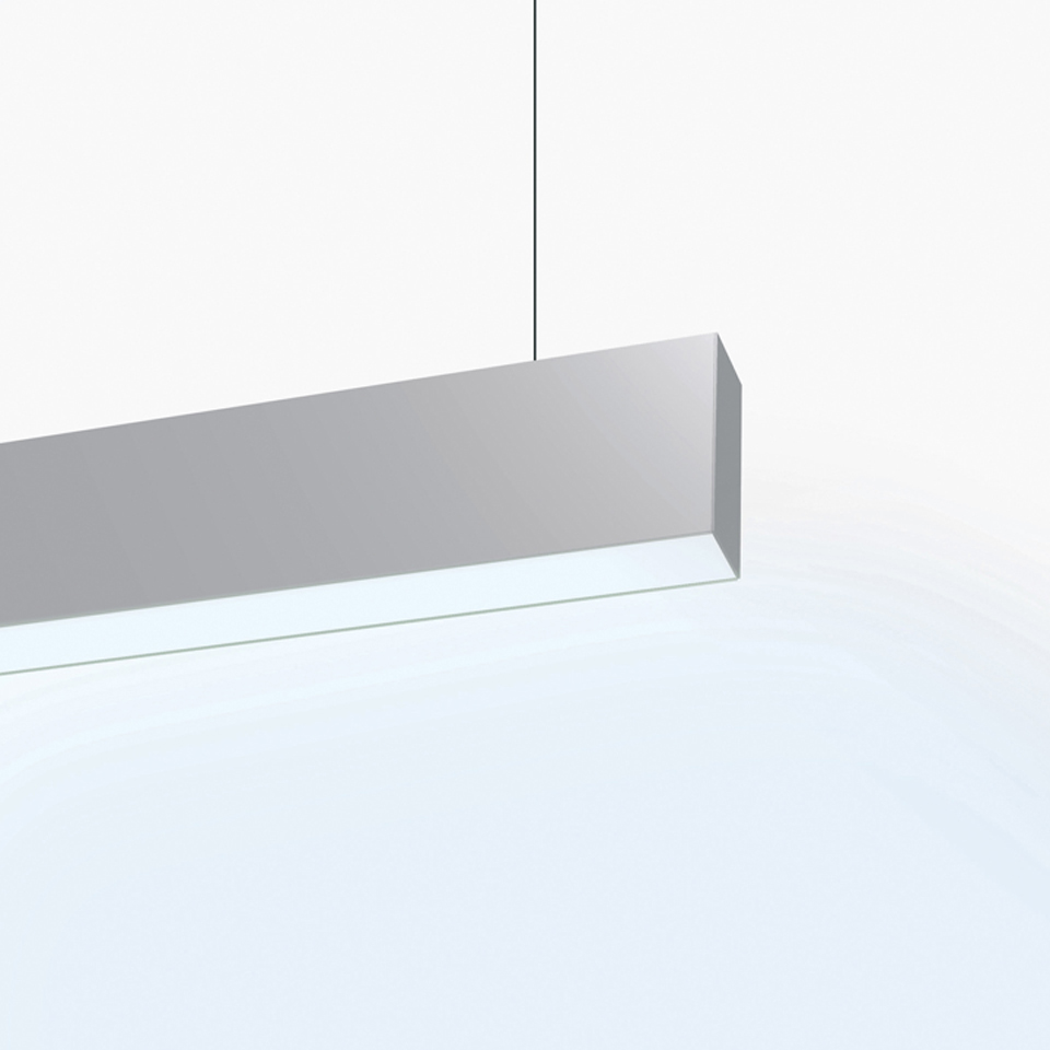 Algoritmo Stand-Alone - Suspension - LED diffused emission - Direct + indirect emission -62W 3000K Non dimmable - White