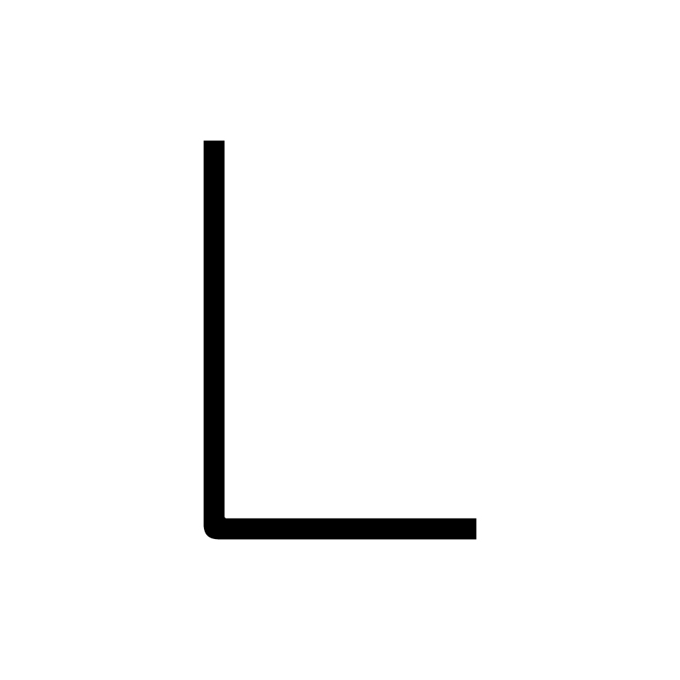 Alphabet of Light - Maiuscole - Lettera L