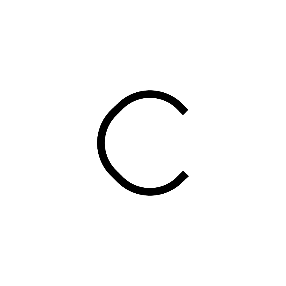 Alphabet of Light - Minuscole - Lettera c