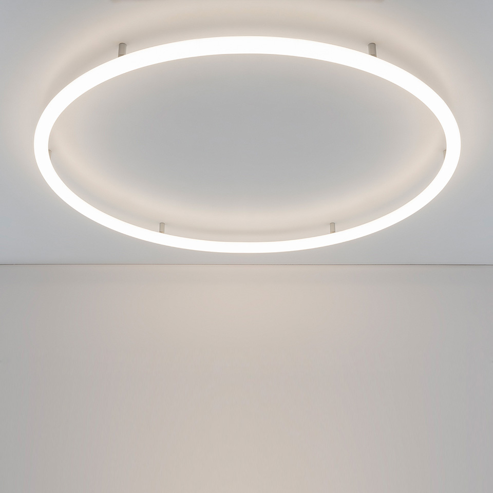 Alphabet of light circular 90 parete/soffitto semi-recessed