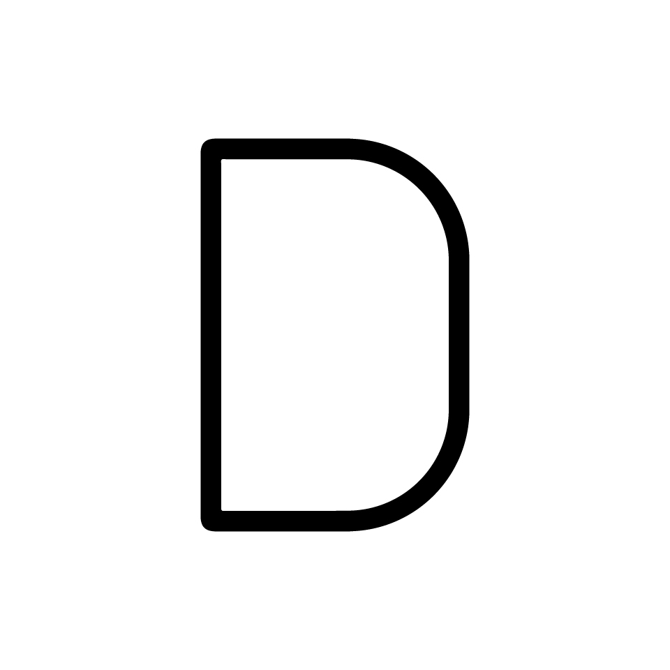 Alphabet of Light Mini - Uppercase - Letter D