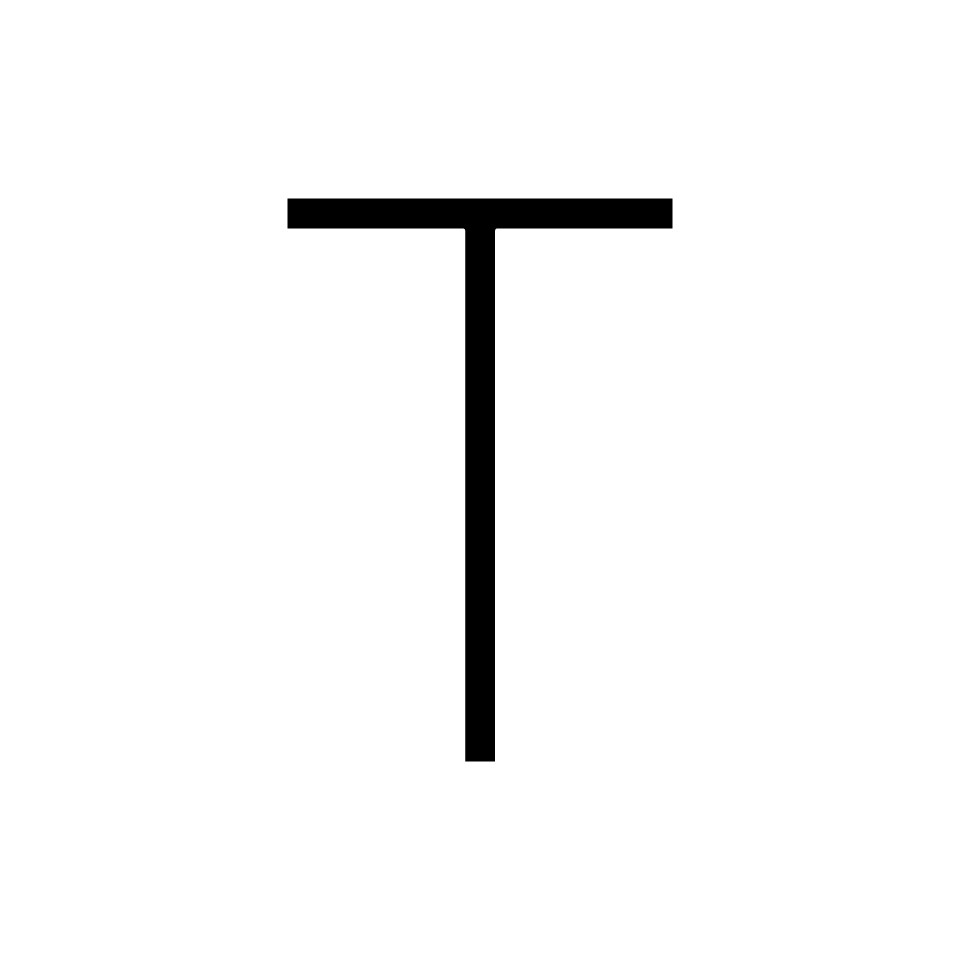 Alphabet of Light Mini - Maiuscole - Lettera T