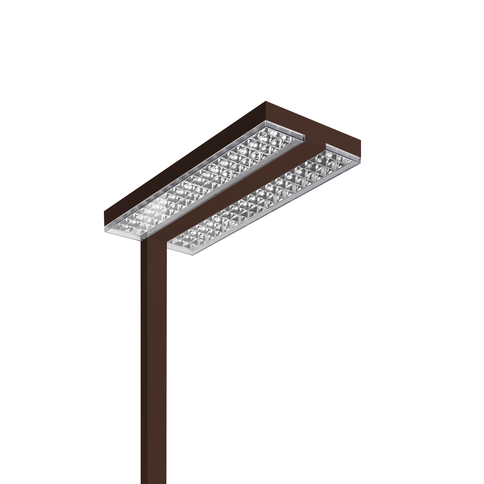 Chocolate Lampadaire - LED 2-desk 3000K gradable - Moka