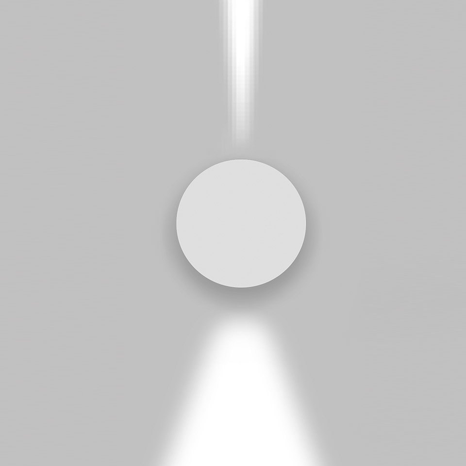 Effetto Round 1 large beam + 1 narrow beam Grey/white