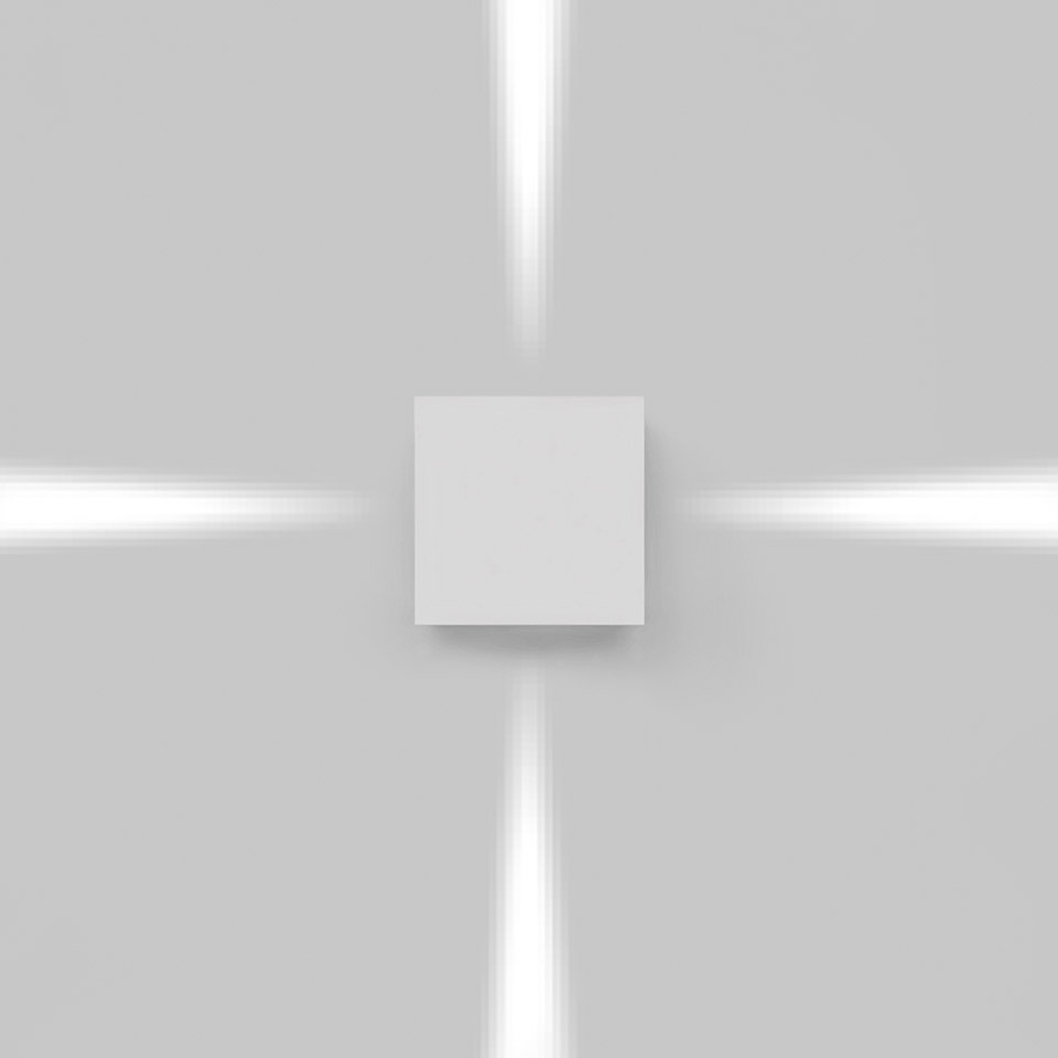 Effetto 14 Square 4 narrow beams Grey/white