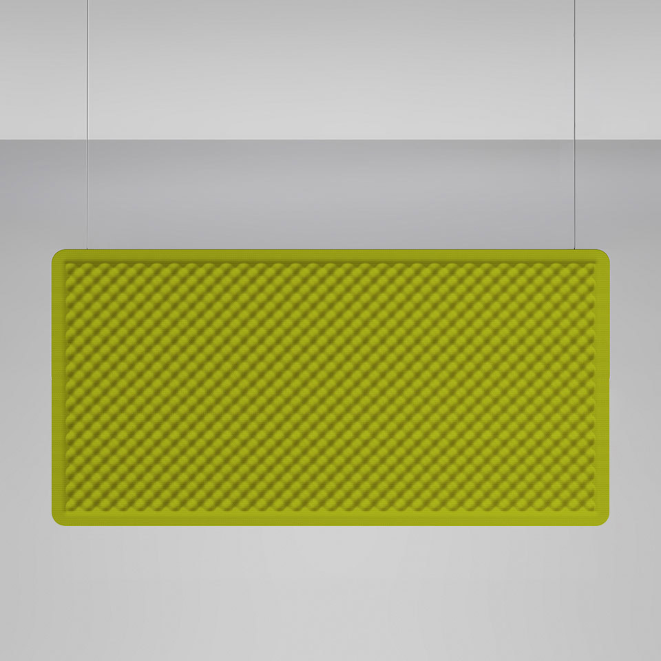 Eggboard Baffle - 1600x800 - Sospensione/Soffitto - Senza Luce - Verde