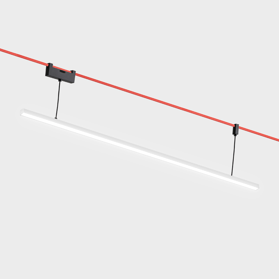 Diffused Linear Suspension Module - 1200mm - 2700K - White - Push Dimmable