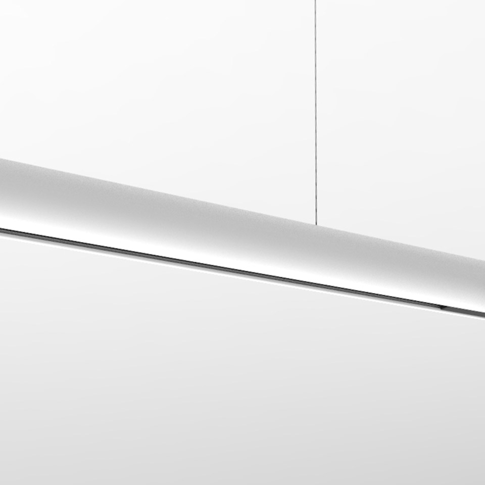 Gople System - Track - Linear Direct + Indirect Light - 1180mm - White