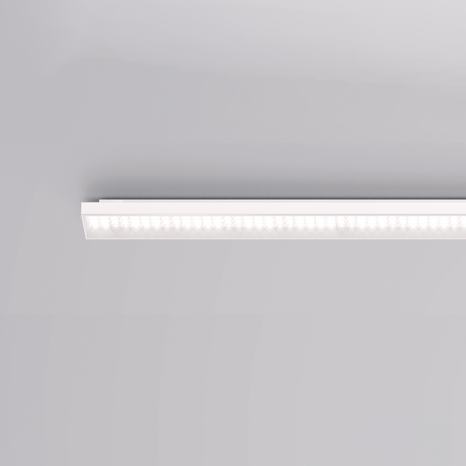 Hoy Refractive Linear Stand Alone - Ceiling - Direct Emission - 1154mm - 3000K - White