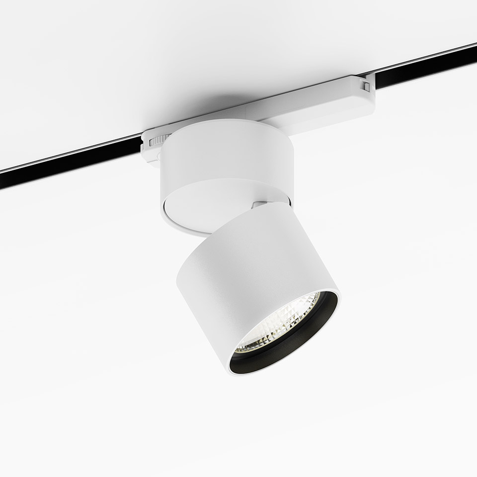 Hoy 3-Phase Track - 68° - 2700K - Dimmable DALI - White