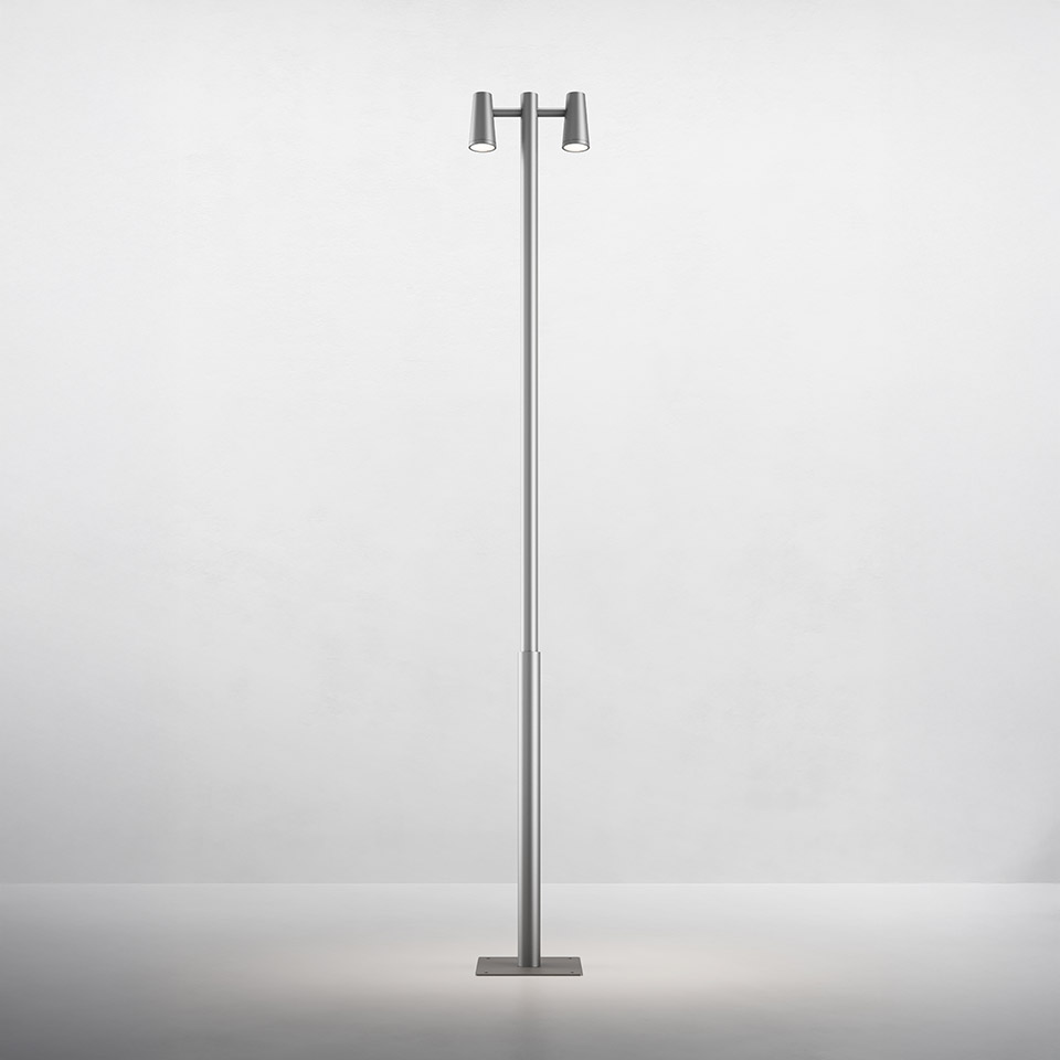 Conus - Pole 2 Heads - Silver