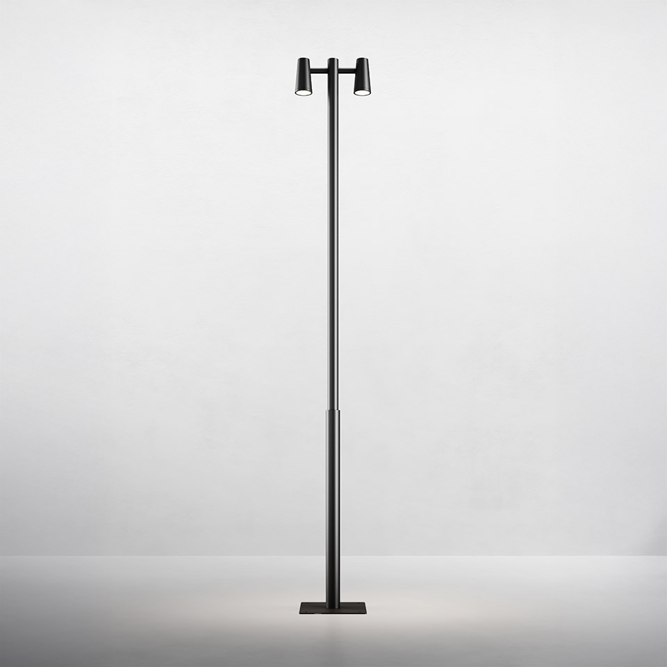 Conus - Pole 2 Heads - Matte Black