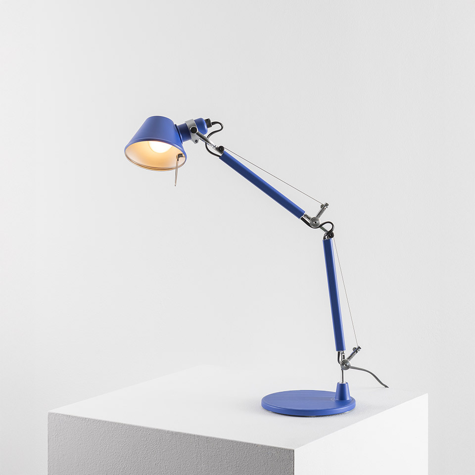 Tolomeo Micro Table - Blue Klein - Body Lamp + Base