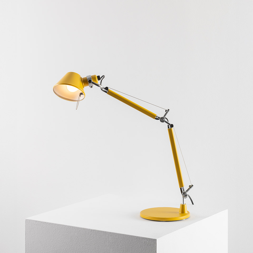 Tolomeo Micro Table - Yellow - Body Lamp + Base