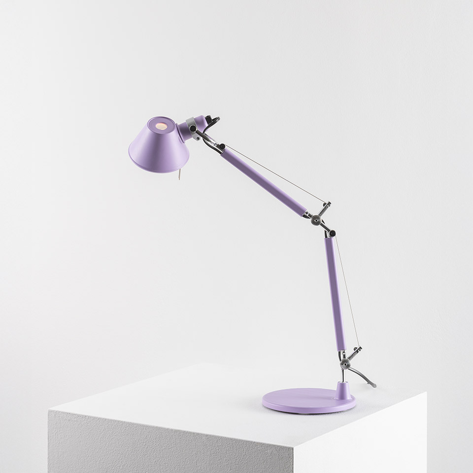Tolomeo Micro Table - Lilac - Body Lamp + Base