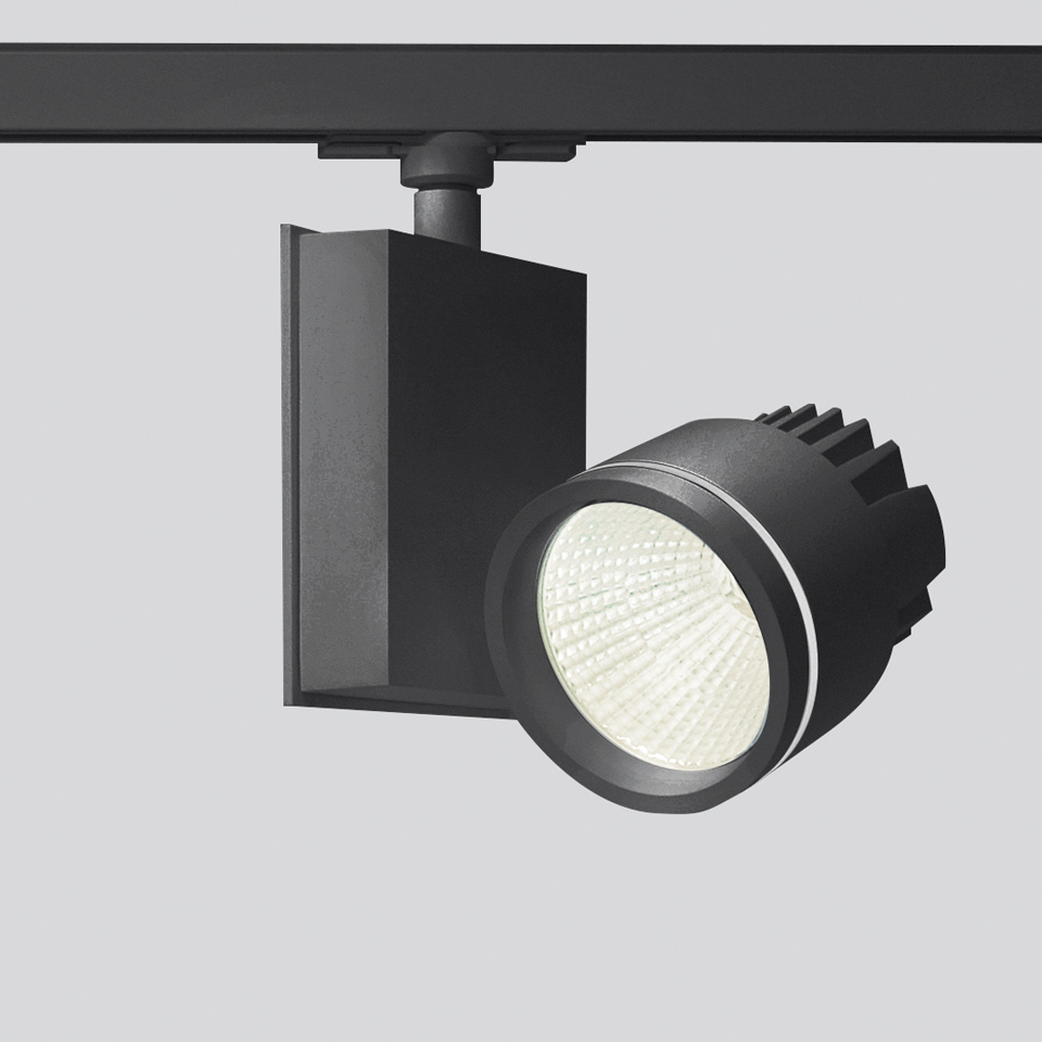 Picto 125 track High Flux - Black 17° 3000K - Eutrac - undimmable