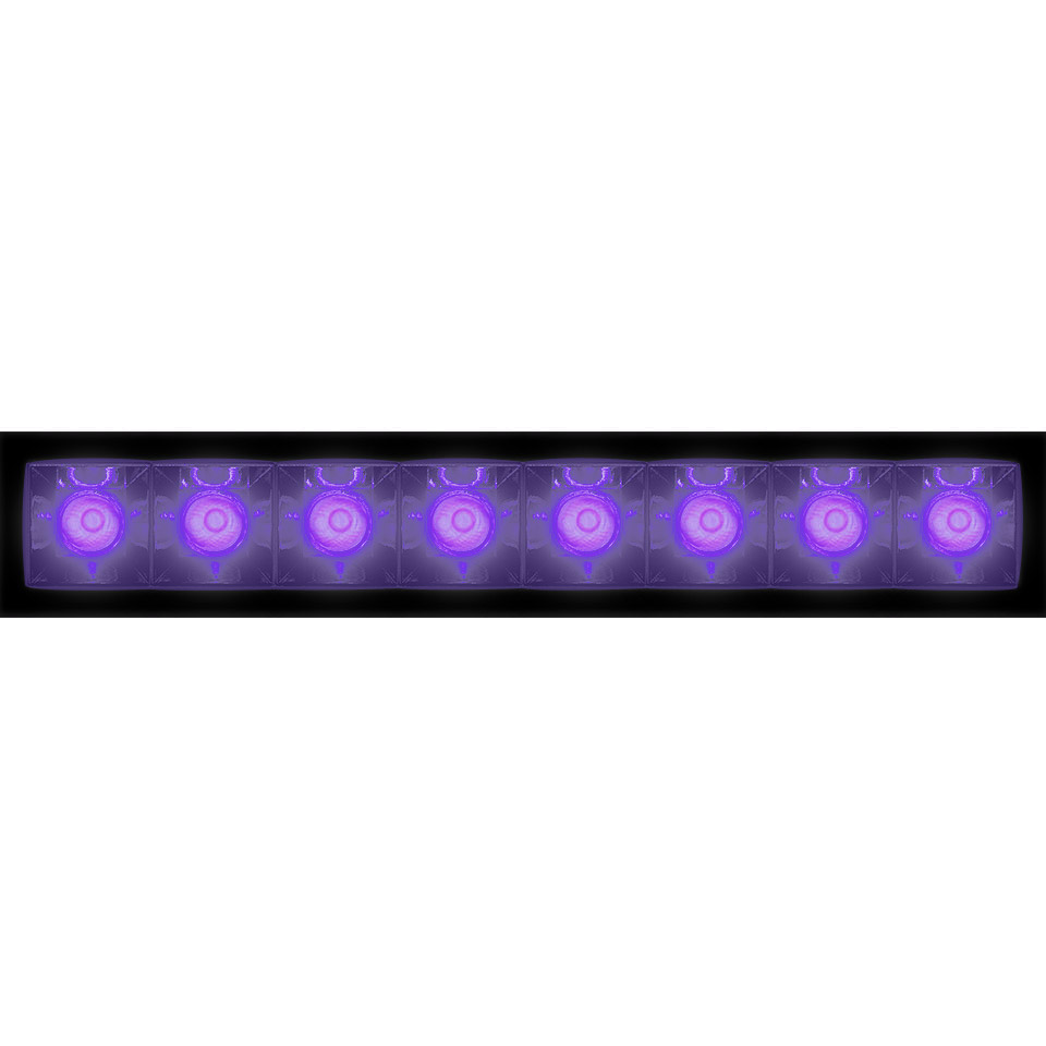 Sharp - 8 optic unit - 22W - 36° Violet Integralis Trim Black