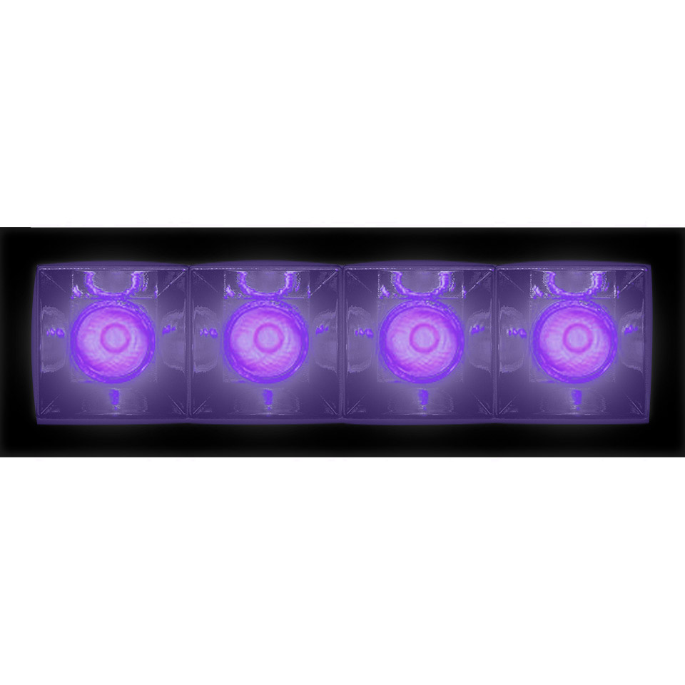 Sharp - 4 optic unit - 11W - 52° Violet Integralis Trim Black