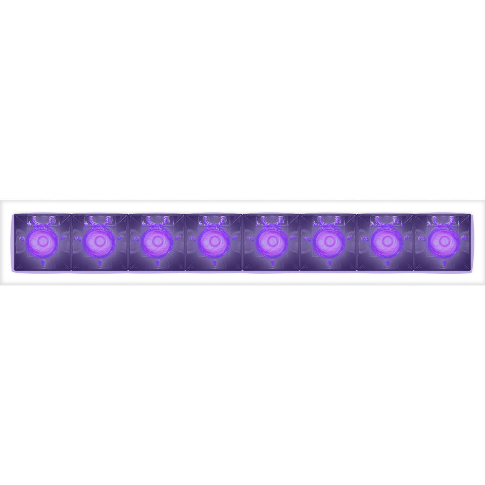 Sharp - 8 optic unit - 22W - 52° Violet Integralis Trim Bianco