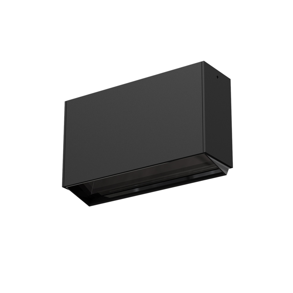 Sharp Wall Washer SMD - 2 optic unit - 22W - 2700K - Dimmable DALI - Black/Black