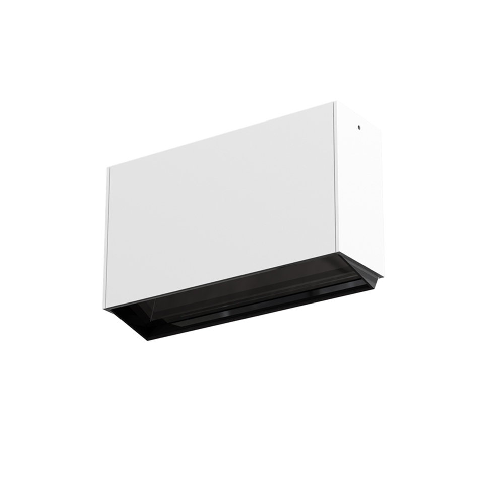 Sharp Wall Washer SMD - 2 optic unit - 22W - 2700K - Dimmable DALI - White/Black