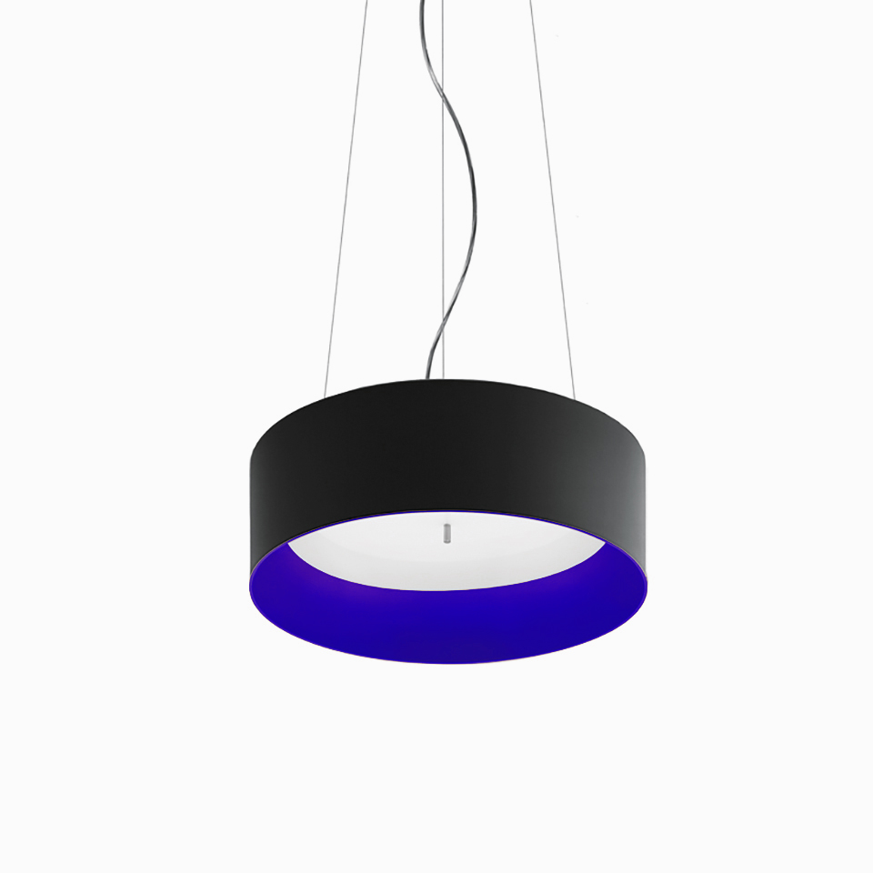 Tagora Suspension 570 - Direct + Indirect Emission - dimmable - Black/Blue