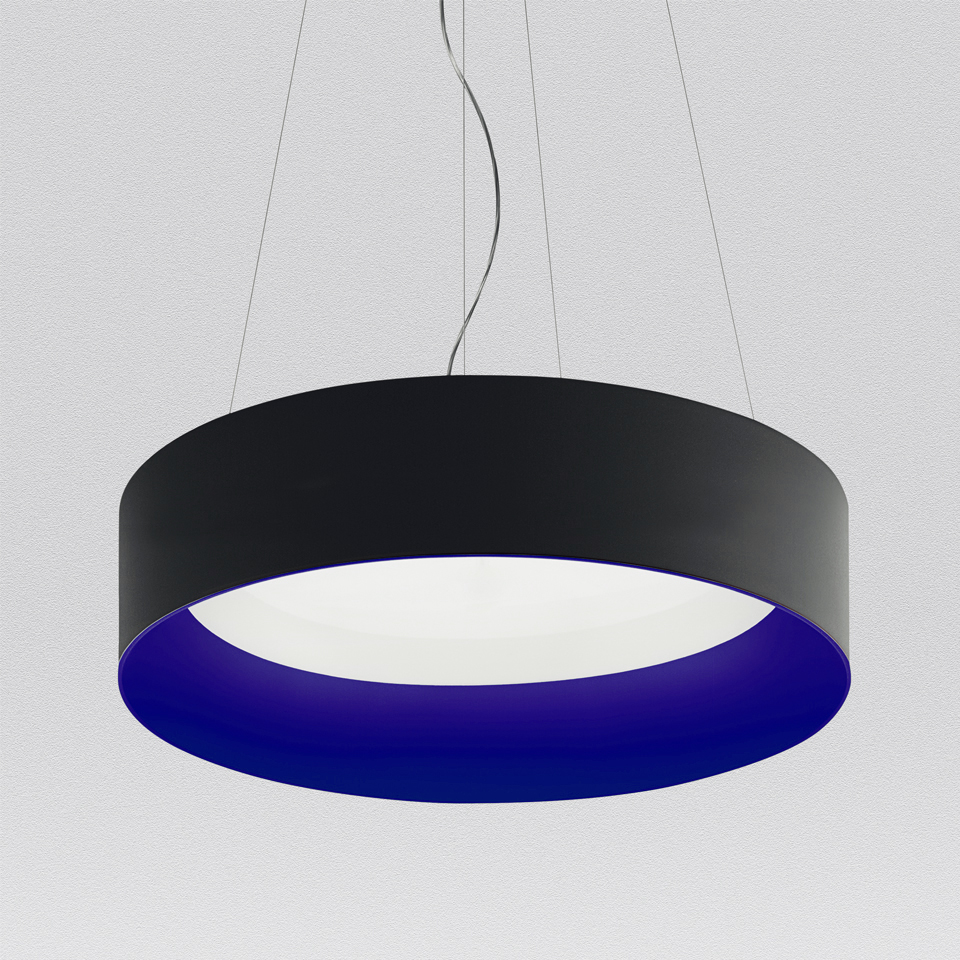 Tagora Suspension 970  - Direct + Indirect Emission - dimmable - Black/Blue