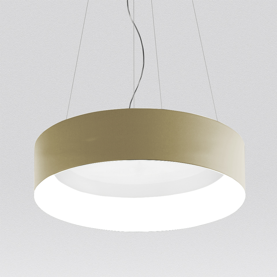Tagora Suspension 970 - Direct Emission - dimmable - Beige/White