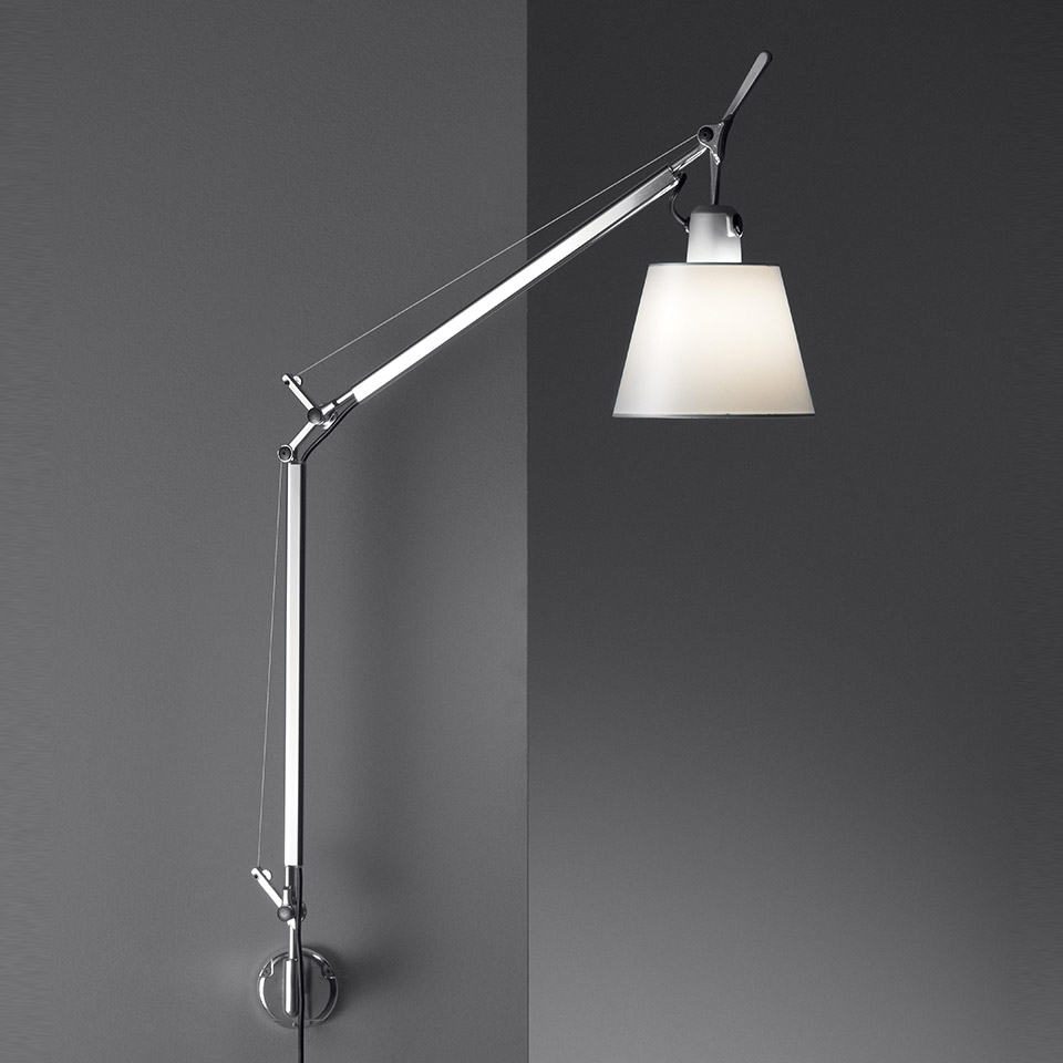 Tolomeo basculante parete - Body Lamp with Satin Diffuser 180