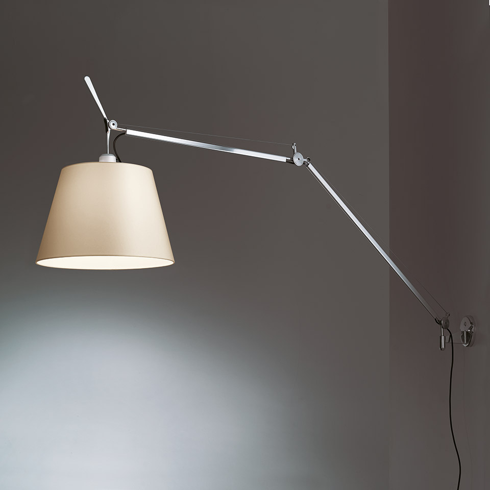 Tolomeo Mega Wall LED 2700K - with Dimmer on cable - Alluminium - Body Lamp