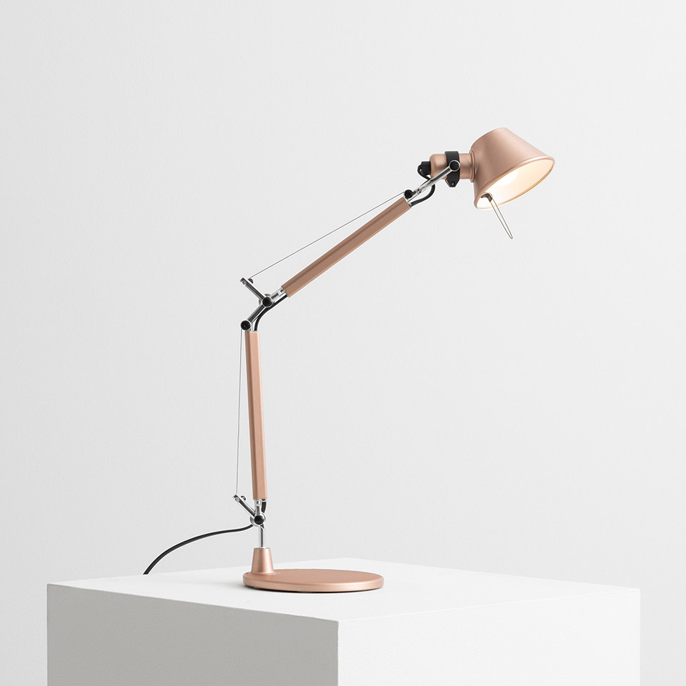 Tolomeo Micro Special Edition - Body Lamp + Base - Brushed Copper