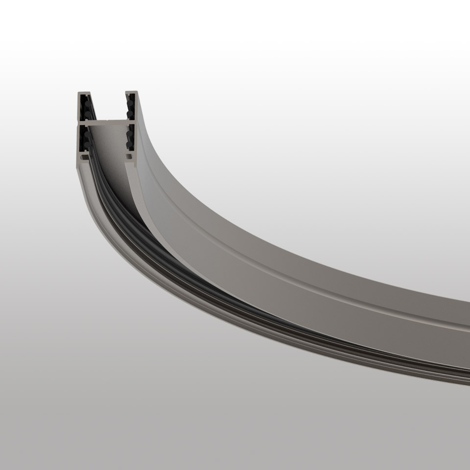 Turn Around - Track - Suspension - Direct + Indirect - Curved Element - R=300mm - α=90°