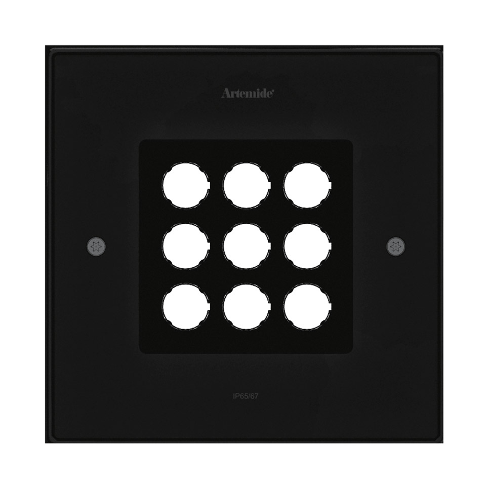 Ego 220 Flat glass downlight Square 4° 3000K 