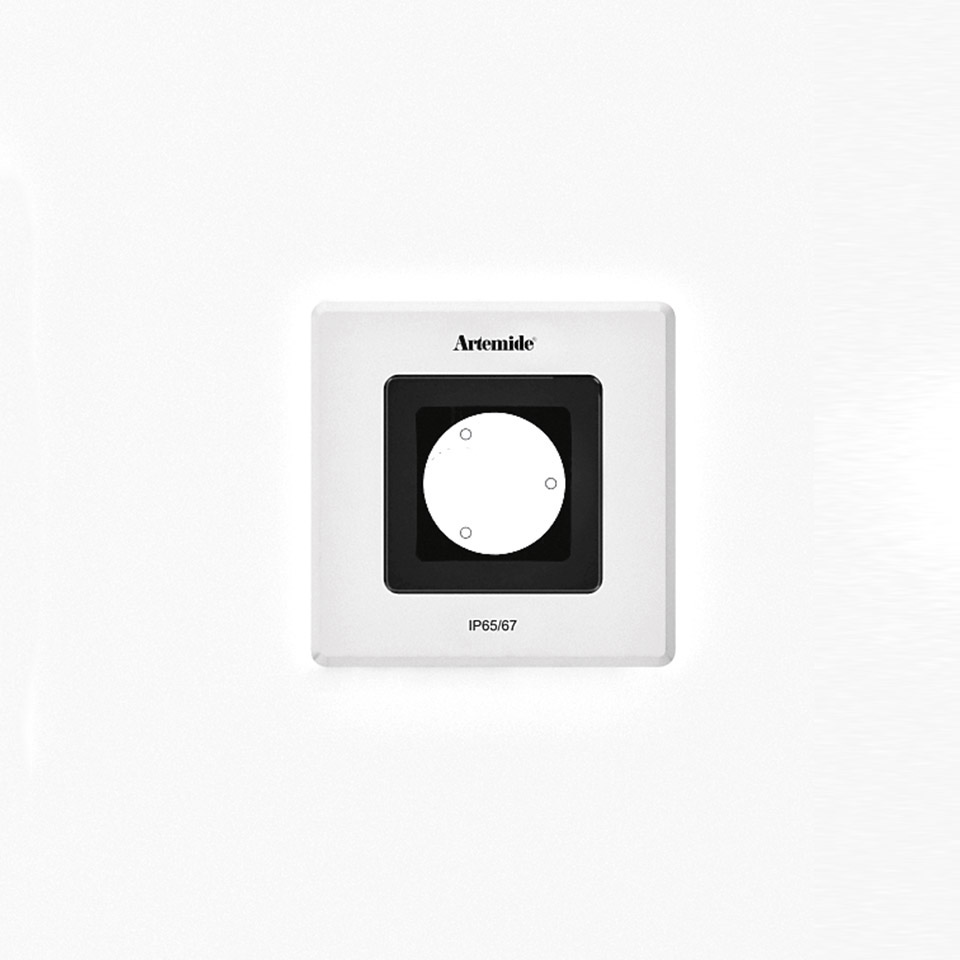 Ego Flat 90 downlight Square 24° 3000K Aluminium IK10