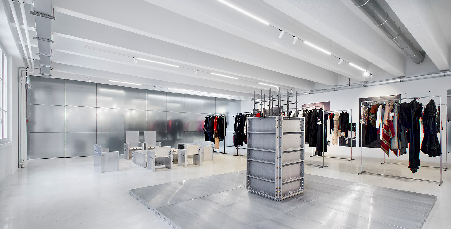 Picture of the 10 Corso Como exhibition space with our A.24 tracks and Vector spots