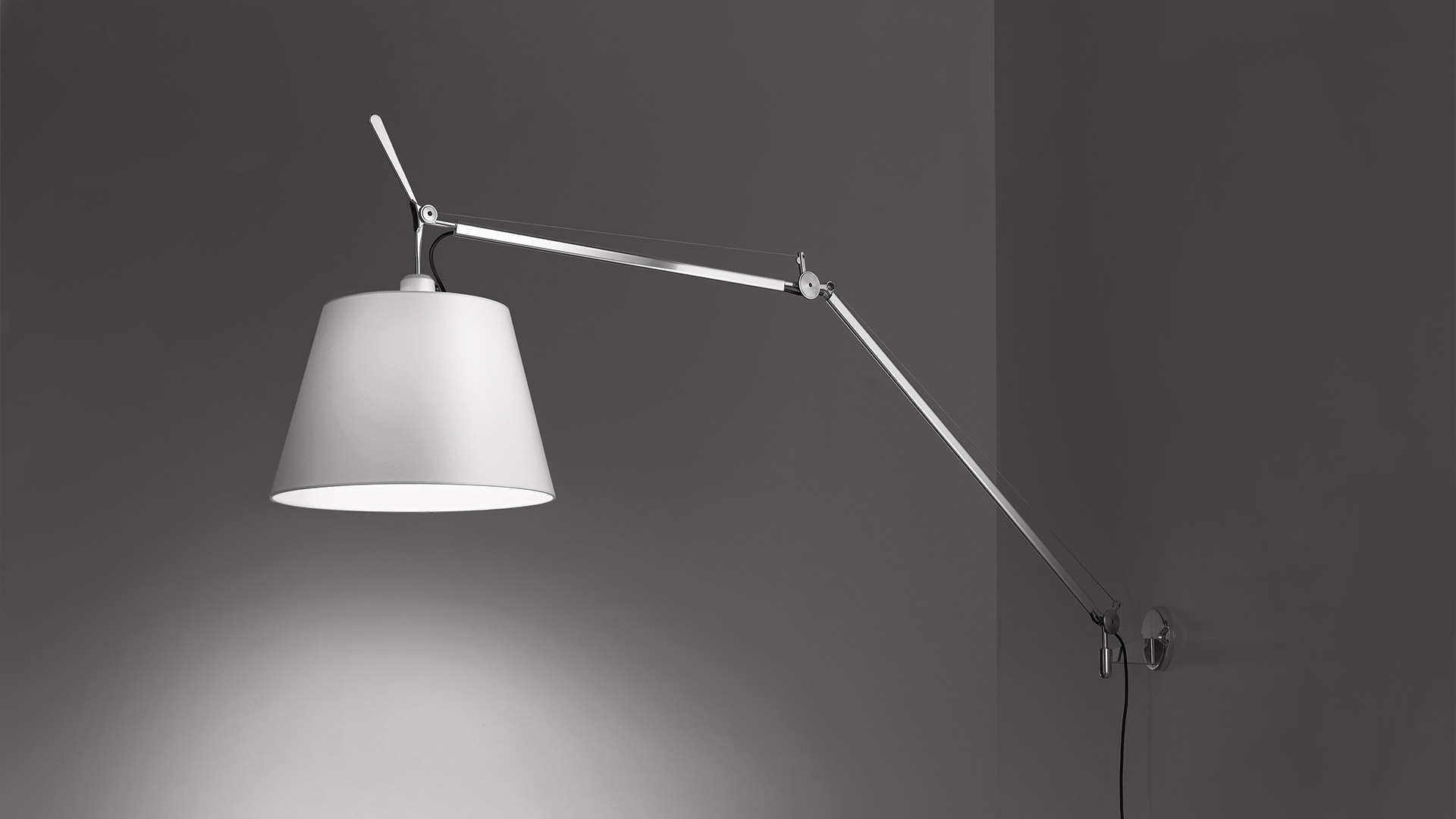 Artemide Lampada da terra Tolomeo Mega 42 cm, alluminio - seta