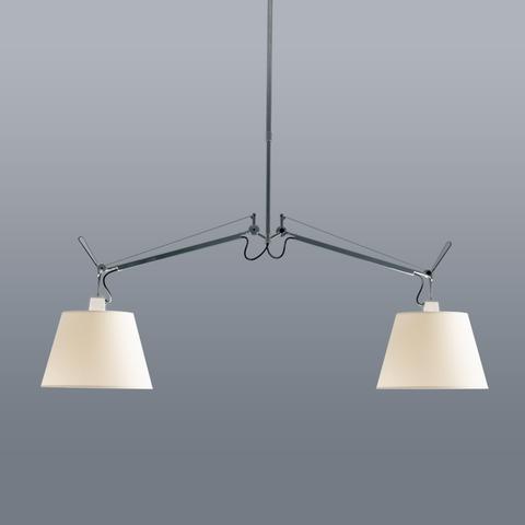 Artemide Tolomeo Decentrata Suspension Lampada da Sospensione con Diffusore  Raso D360